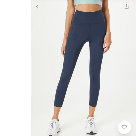 Girlfriend Collective Navy Blue Crop Leggings Size XS - Picture 1 of 6